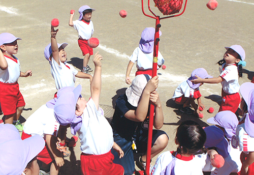 運動会（年少玉入れ）