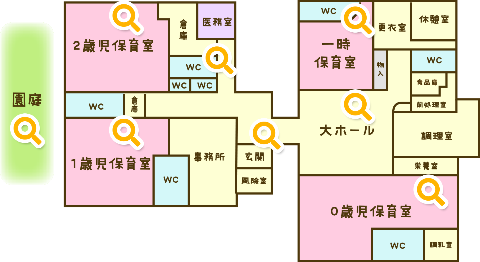 社会福祉法人 川之江福祉施設協会 乳児保育所こころ 園舎図