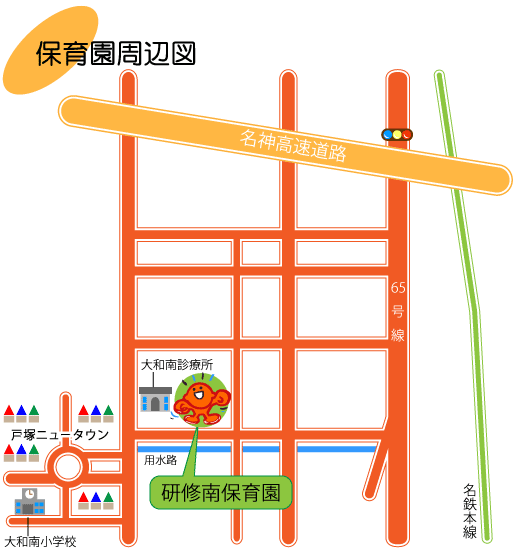 保育園周辺図