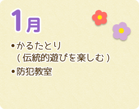 かるたとり(伝統的遊びを楽しむ) 防犯教室