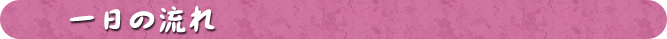 一日の流れ