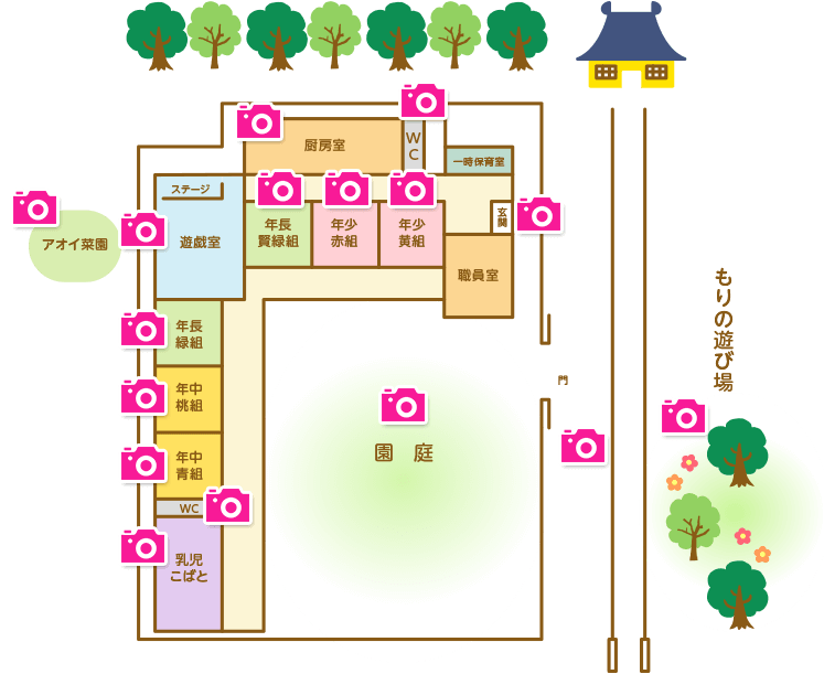 アオイ保育園 園舎図