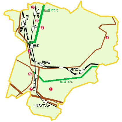南大阪ブロック民間保育園連盟 柏原市map 南大阪ブロック民間保育園連盟 柏原市map